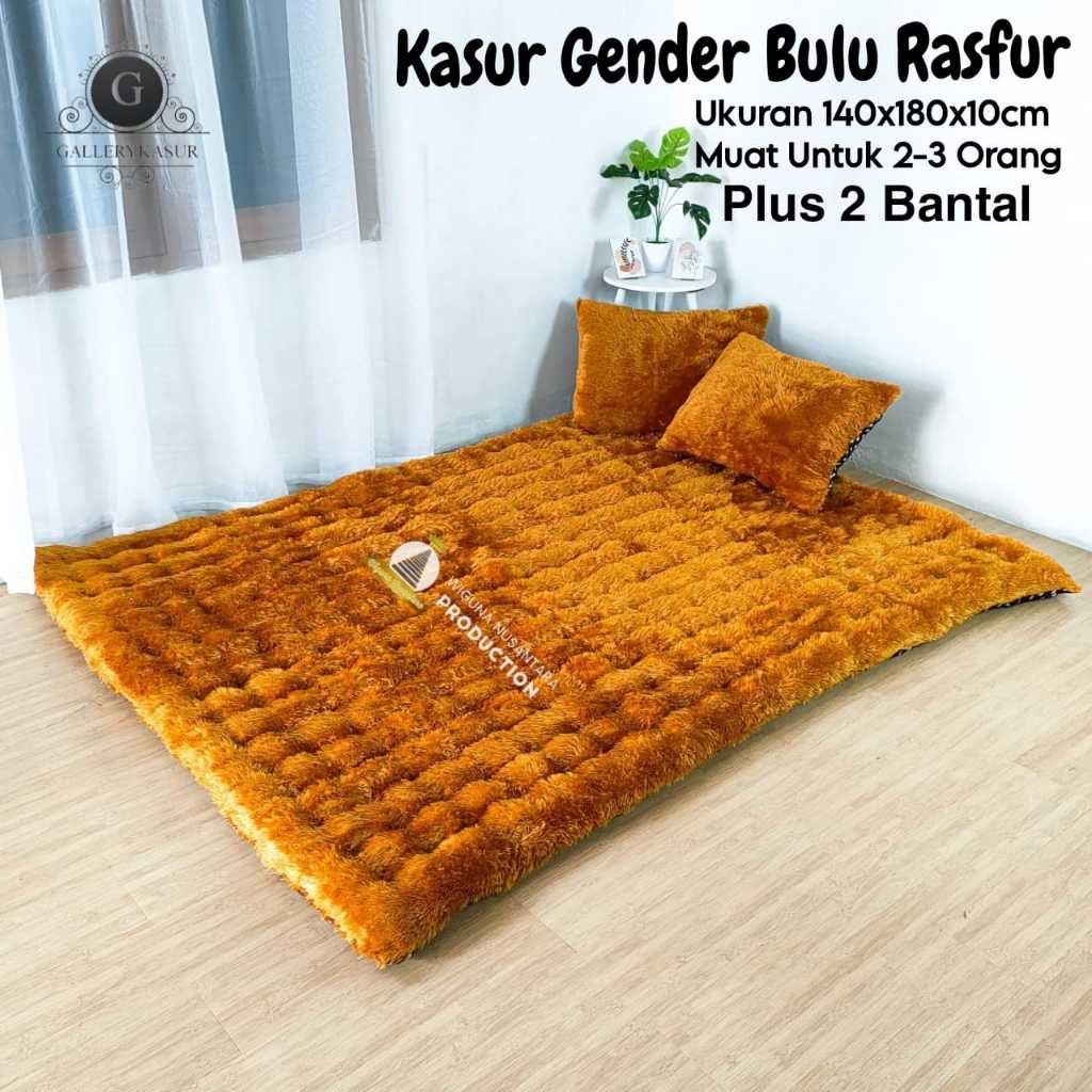 Jual Kasur Gender Bulu Rasfur 140 x 180 x 10 cm Plus 2 Bantal Rasfur ...