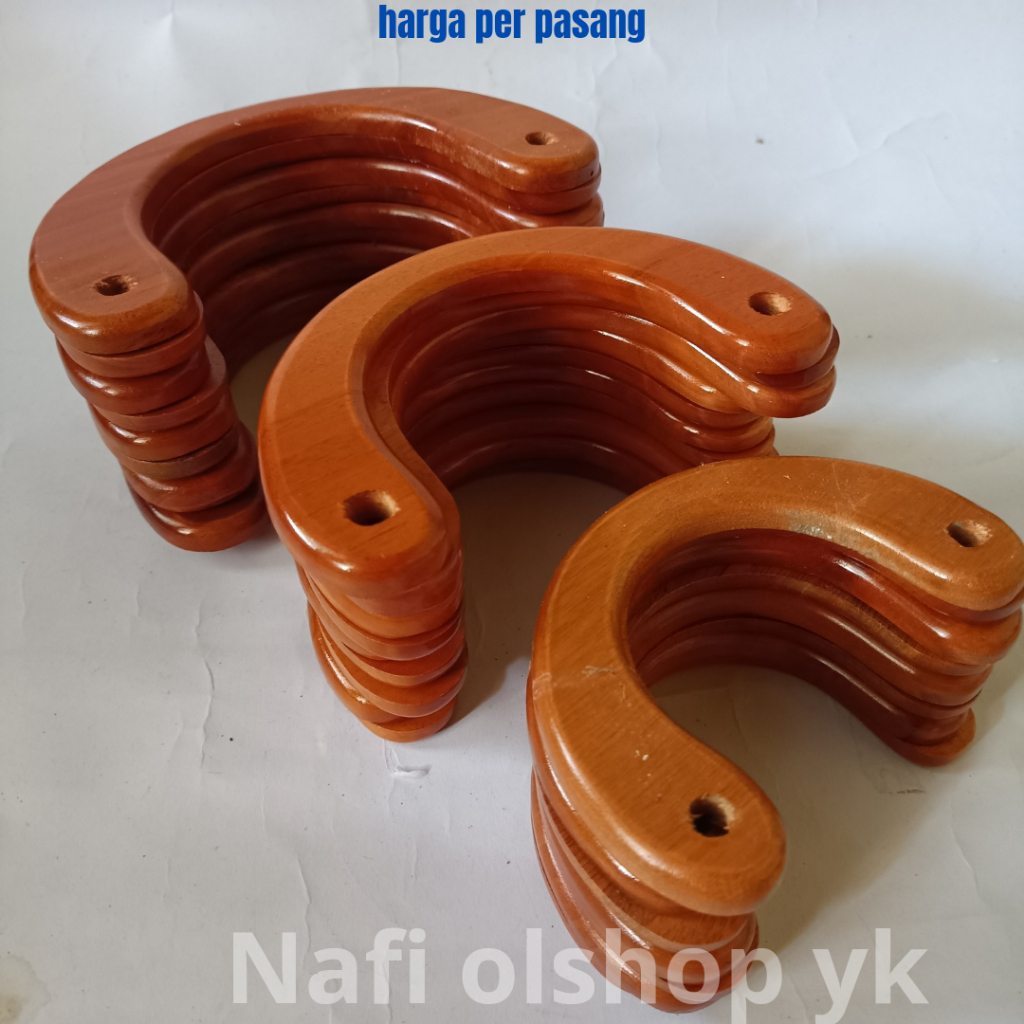 Jual handle tas kayu | pegangan tas kayu | gagang tas dari kayu ...
