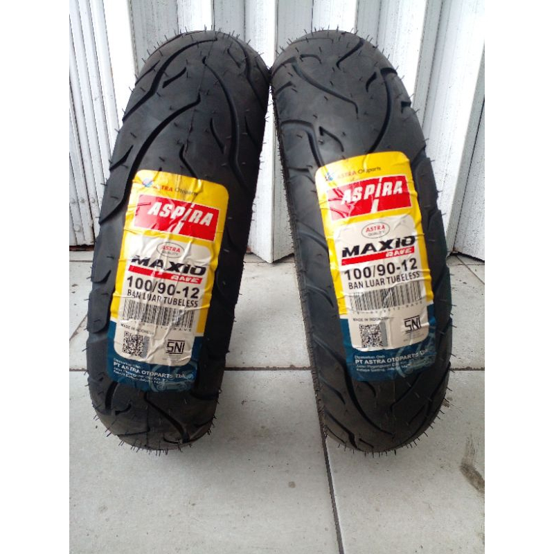 Jual [READY COD SEPASANG] BAN ASPIRA TUBELESS MAXIO RAVE RING 13 110/70 ...