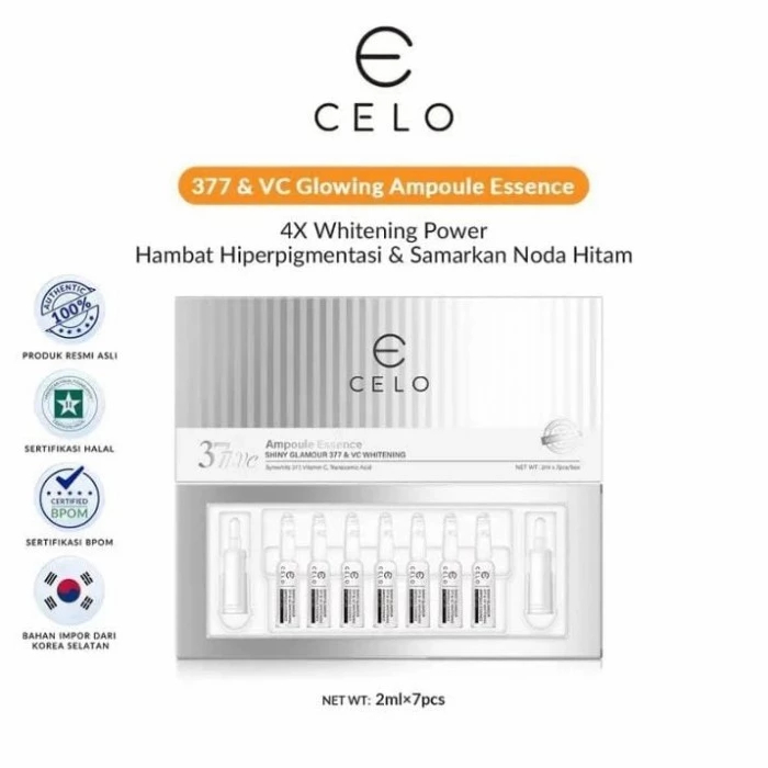 Jual Celo Shiny Glamour Ampoule Essence Gold & Silver 2mlx7pcs | Shopee ...