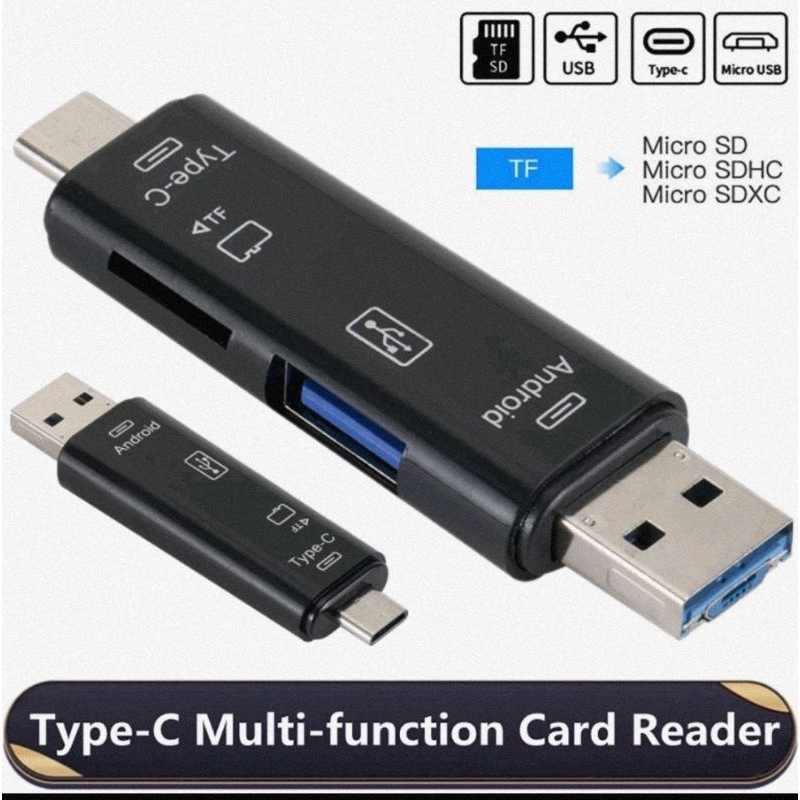 Jual card reader 5 in 1 OTG Multi port support android & desktop ...