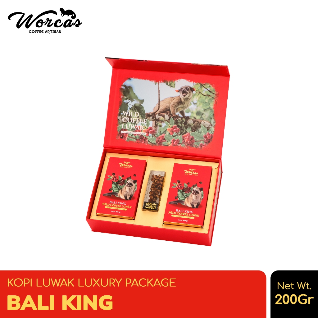 Jual WORCAS Kopi Luwak Liar Bali King Luxury Package 200gr