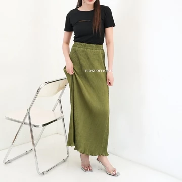 Rok Plisket Mayung Lidi Wavy Rok Plisket Mayung Lidi Rok Mayung Wavy Pleated Skirt