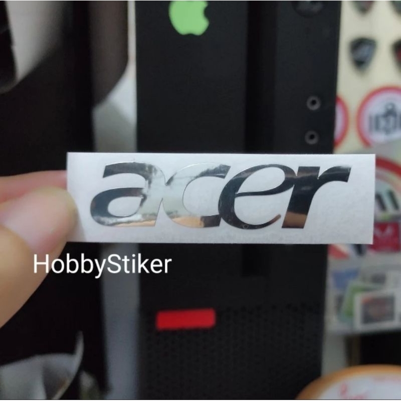 Jual Stiker logo acer custom premium chrome untuk pc laptop | Shopee ...