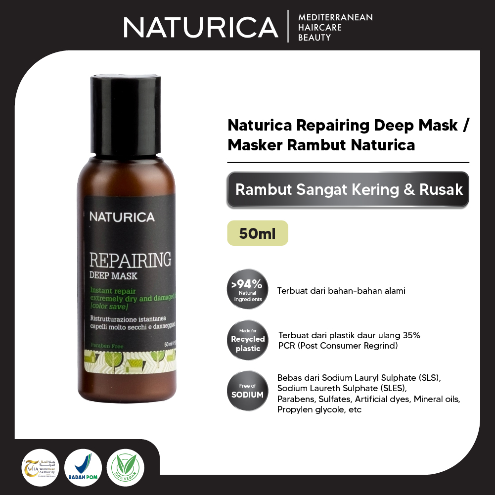 Jual Naturica - Repairing Deep Mask / Masker Rambut Naturica 50ml ...