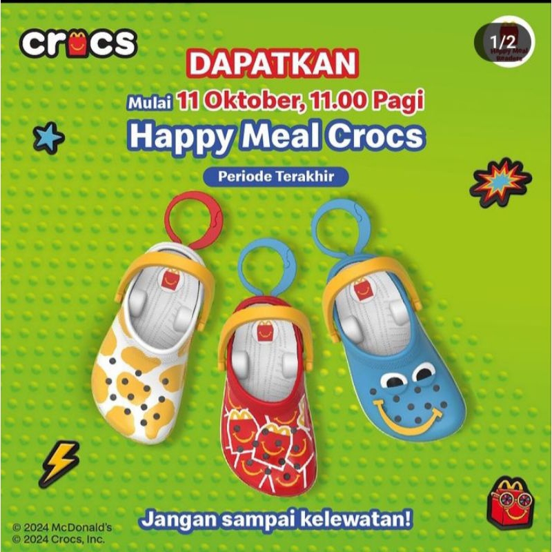 Jual Mini Crocs Ori Mcd periode 3 (stok terakhir) | Shopee Indonesia