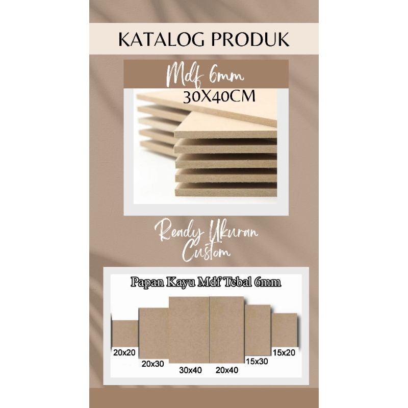 Produk Mdf Wood & Crafts Ryaz | Shopee Indonesia