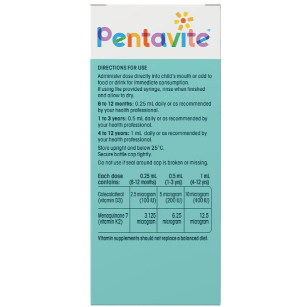 Jual Pentavite Vitamin D3 & K2 Kids Liquid Vitamin Anak | Shopee Indonesia
