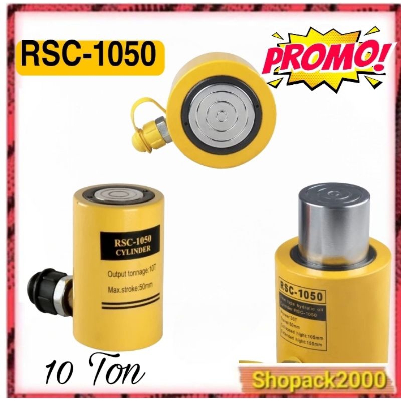 Jual 10 Ton 50mm Medium Hydraulic Cylinder Type RSC-1050 | Shopee Indonesia