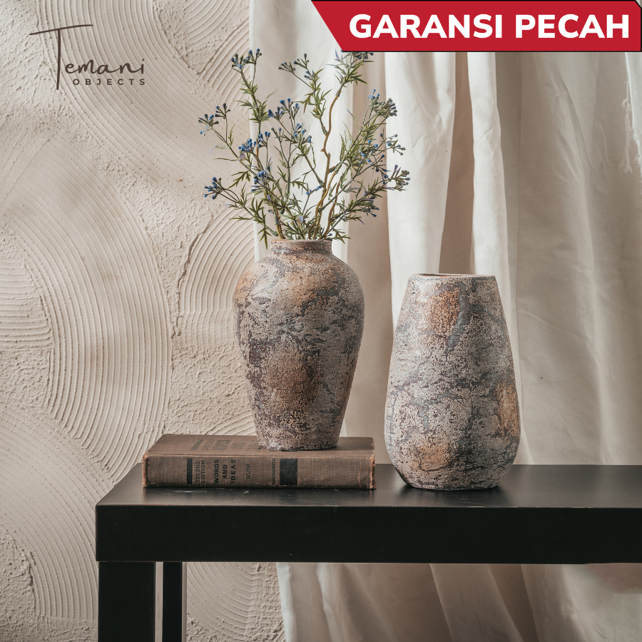 Temani Objects - Matt Judy Vase/Vase Bunga Cantik/ Dekorasi Bunga Estetik/ Nordic Vase/TemaniObjects/Handmade/Dekorasi rumah/Pajangan Rumah/ Vas Vintage