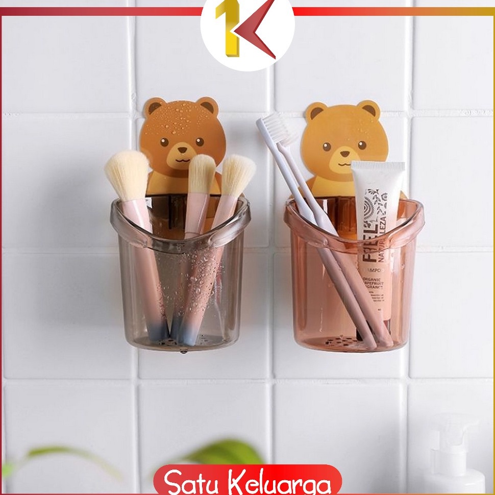 Jual Harga Miring SKC452 Rak Tempel Tempat Sikat Gigi Bear Rak ...