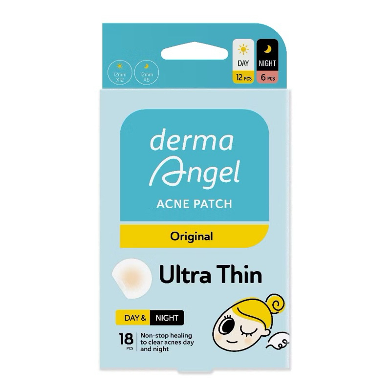 Jual DERMA ANGEL ULTRA THIN ACNE PATCH DAY/NIGHT 12PCS | Shopee Indonesia