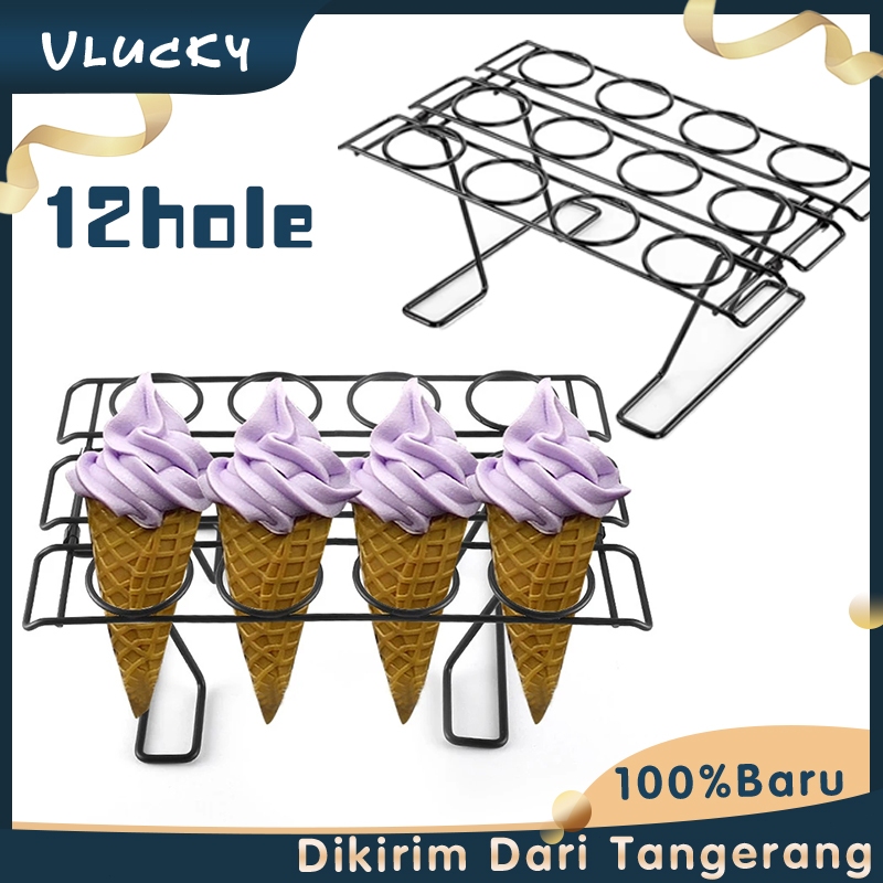 Jual Ice Cream Cone Holder Rak Metal Es Krim Ice Cream Display Stand ...