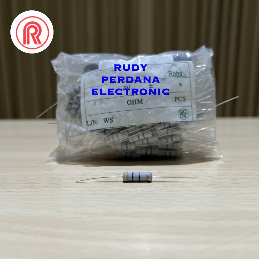 100-Pack 2512 (6432) 1W 47 Ohm 47R 470 5% SMD Resistors By Smw