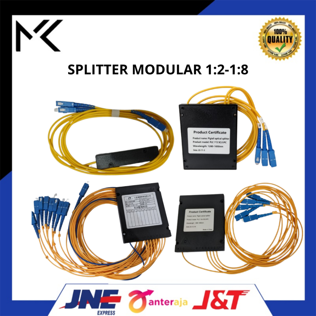 Jual Fiber Optik Passive Splitter Modular Splitter 1:2 - 1:4 - 1:8 - 1: ...
