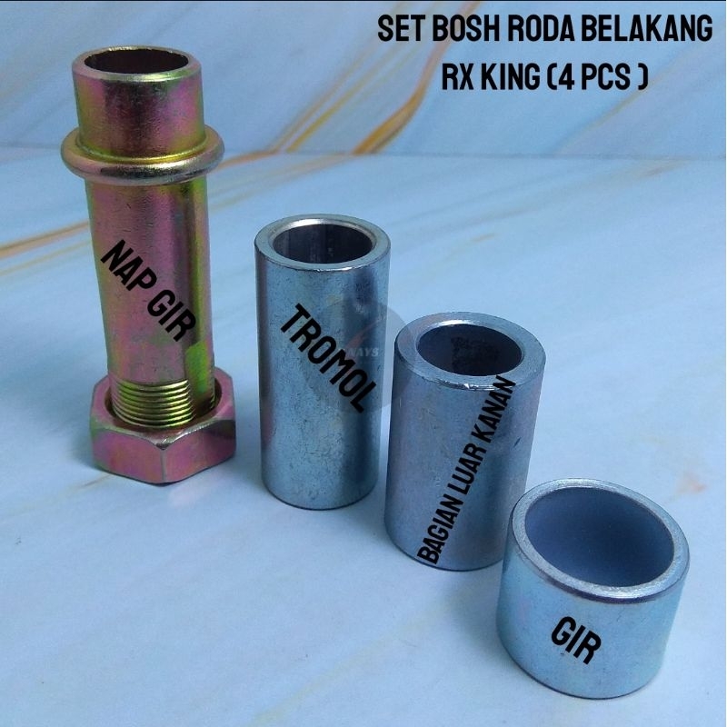 Jual SET BOSH BOS RODA BELAKANG KANAN TROMOL GIR NAPGEAR YAMAHA RX KING ...