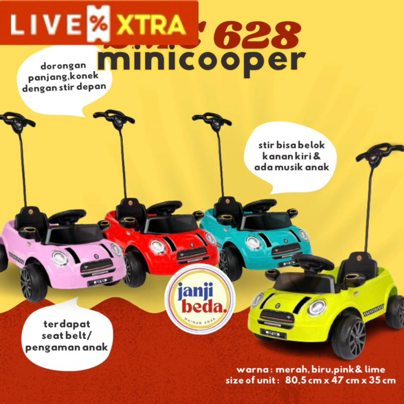 Jual SMC 628 SHP TOYS Mini Cooper Mainan Anak Mobil BISA INSTAN SAMEDAY ...