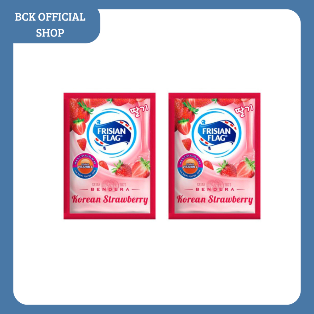 Jual Frisian Flag kental Manis Rasa Strawberry Sachet 6*38gr (PACK ...