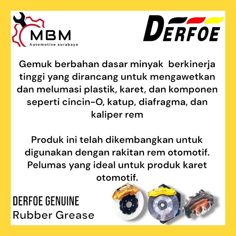 Jual Derfoe Rubber Grease 110gr Original | Shopee Indonesia