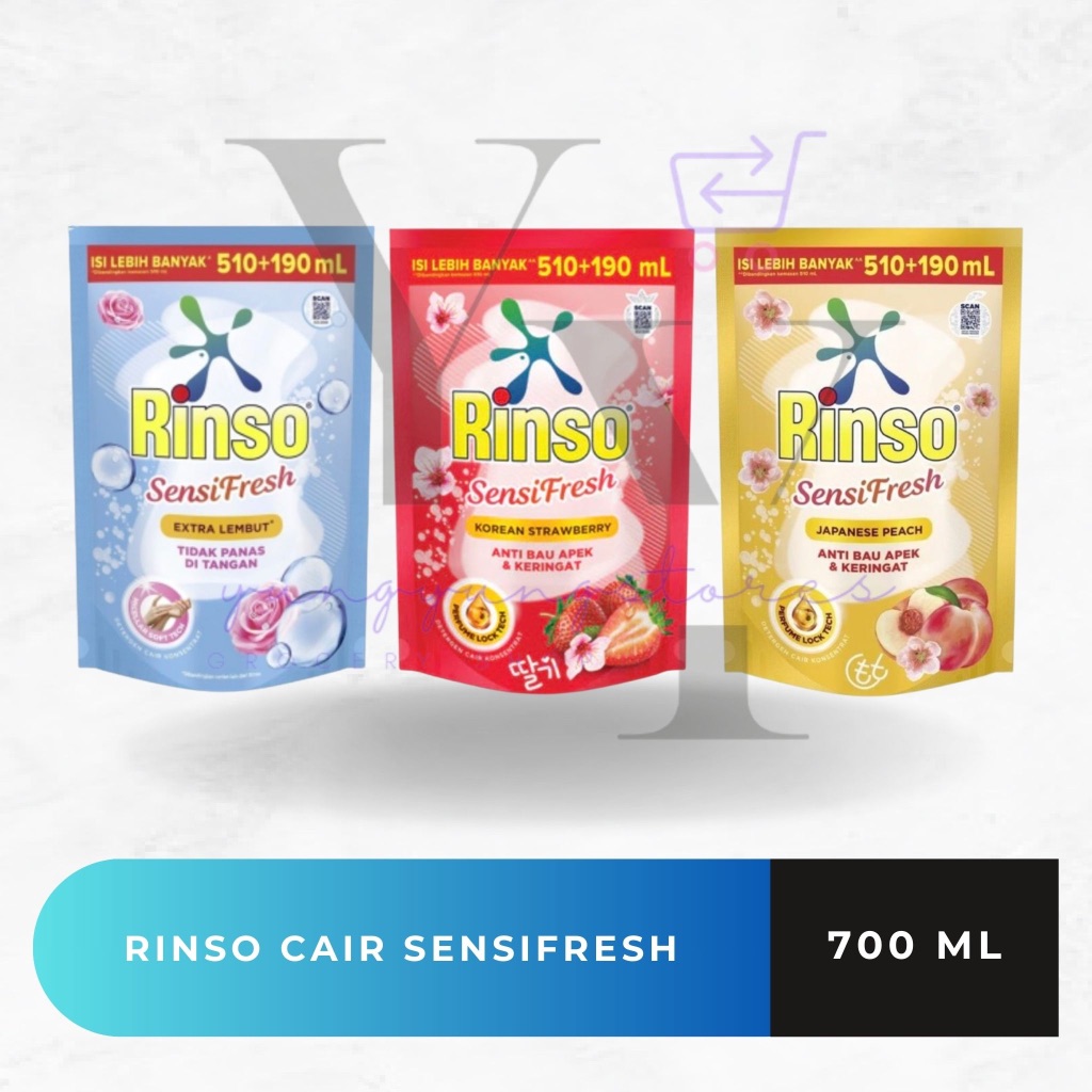 Jual Rinso Deterjen Cair Sensifresh Extra Lembut / Korean Strawberry ...
