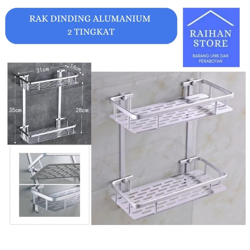 Jual Rak Dinding Aluminium serbaguna 2susun | Shopee Indonesia