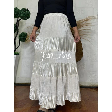 Rok Plisket Beludru Import Rimpel Rok Plisket Beludru Umpak Rok Plisket Bludru Rimpel Rok
