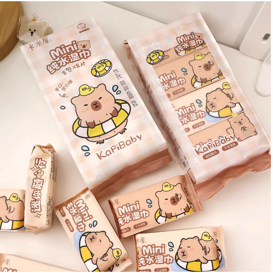 Jual TISU BASAH MOTIF LUCU / BABY WET WIPES TISSUE / TISU BASAH MINI ...