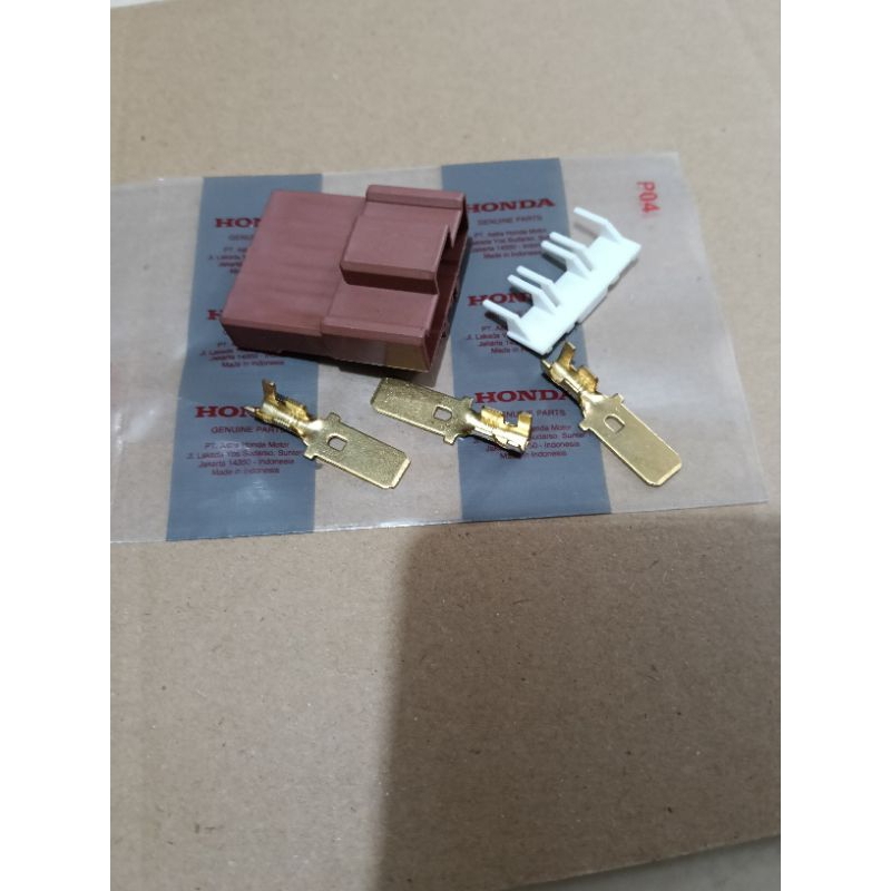 Jual soket terminal ACG spull merah male original Honda fi old new ...