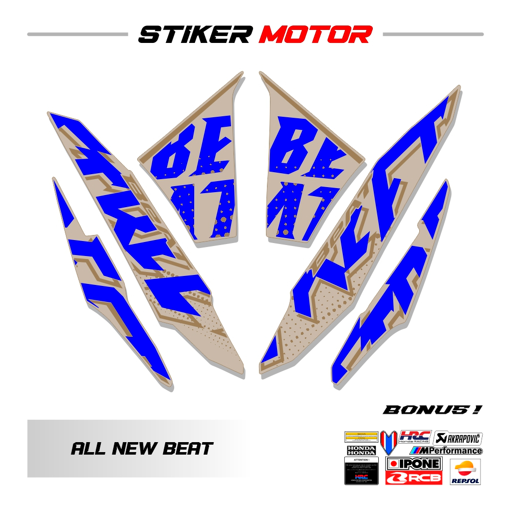 Jual BN09 Striping Stiker Sticker Lis Honda Beat New Street 2024 Deluxe ...