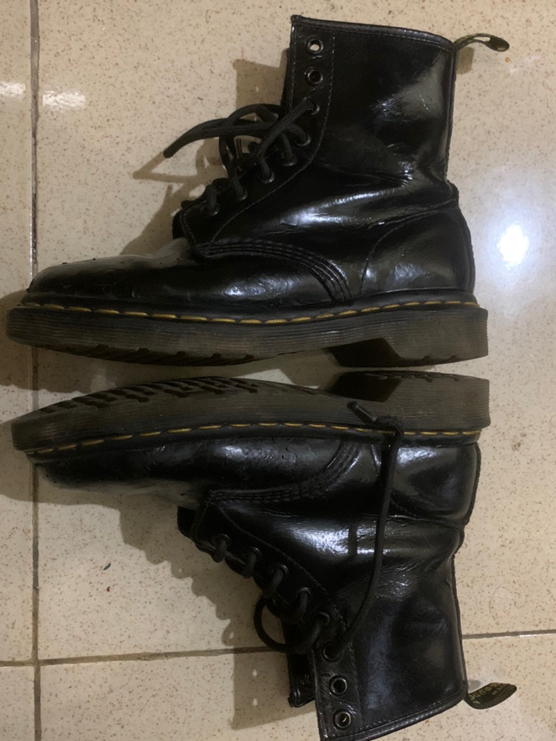 Jual docmart dr. martens 1460 black patent leather second bekas ...