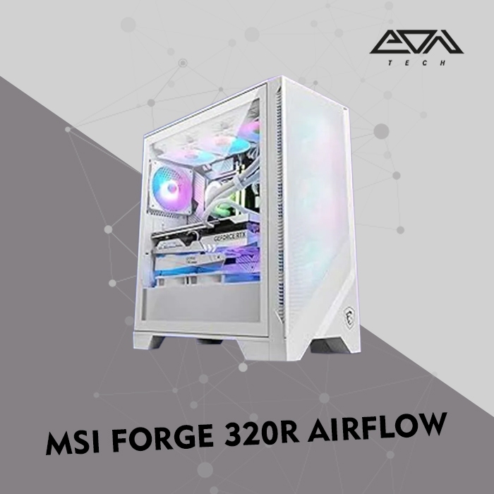 Jual MSI FORGE 320R AIRFLOW Incl 4*120mm ARGB Fan PC Casing | Case ATX ...