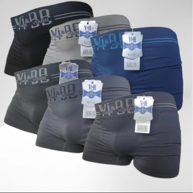 Jual boxer VI& BB PRIA SEAMLESS tanpa sambungan | Shopee Indonesia