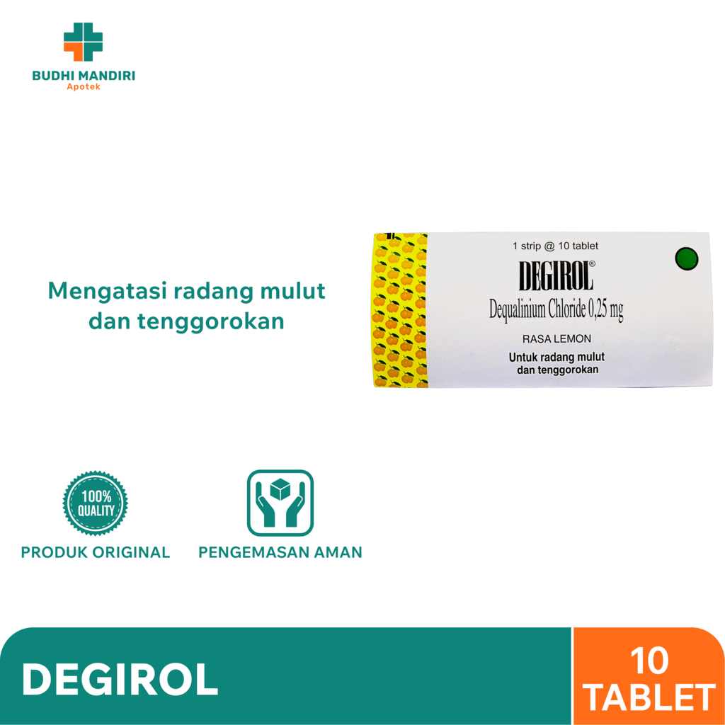 Jual Degirol (1 Strip) - Obat Radang Mulut dan Tenggorokan | Shopee ...