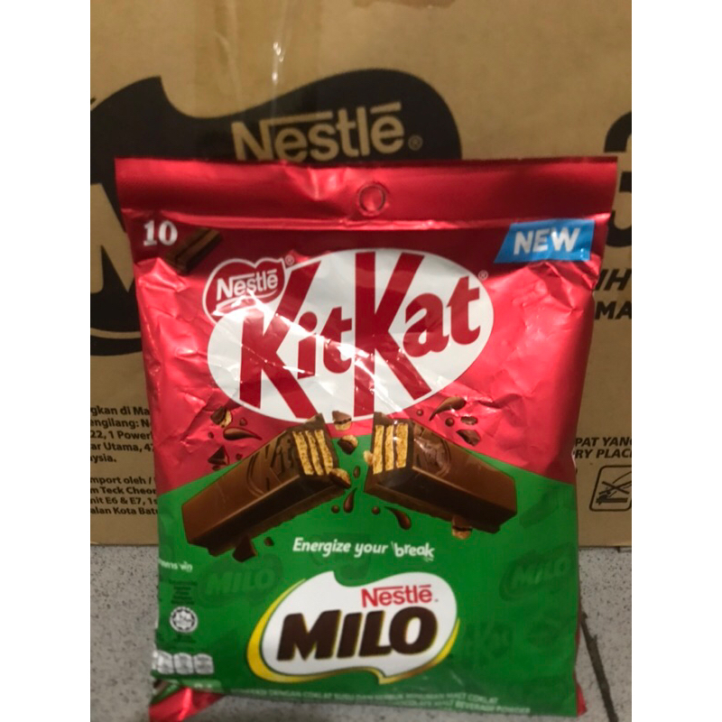 Jual Kitkat Milo 2 rasa Malaysia ( 10 pcs ) | Shopee Indonesia