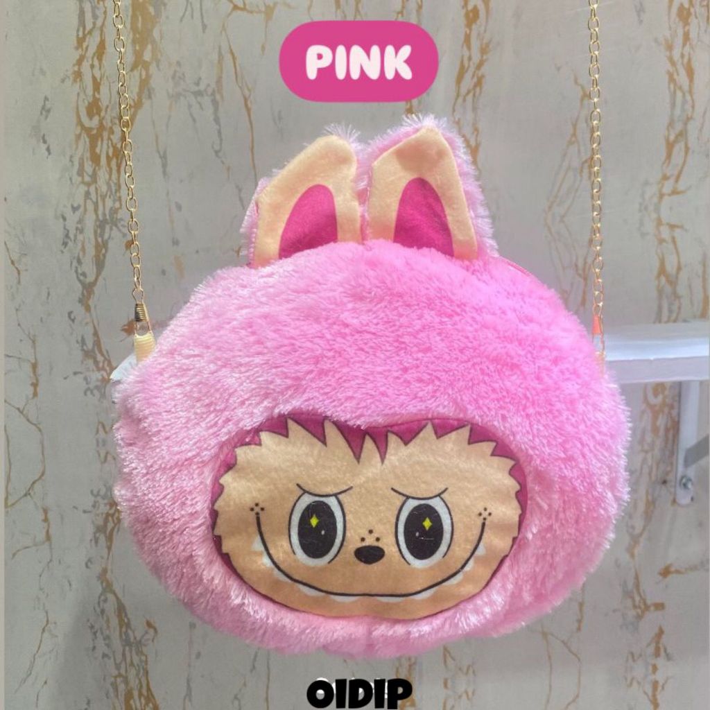 Jual Tas Selempang Karakter Labubu FACE Boneka besar Anak dan Remaja ...