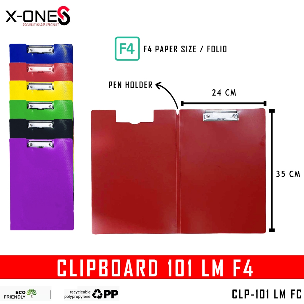 Jual X-ONE CLIPBOARD BISNIS PAPAN JALAN MAP JEPIT / CLP-101 LM FC ...