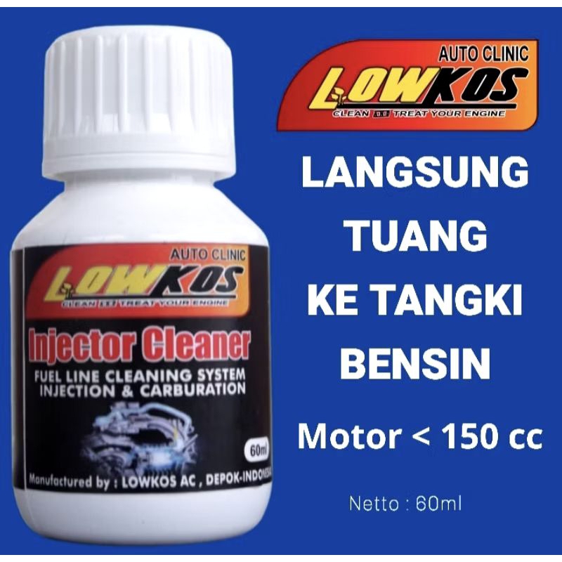 Jual LOWKOS Injector Cleaner Motor 60ml | Shopee Indonesia