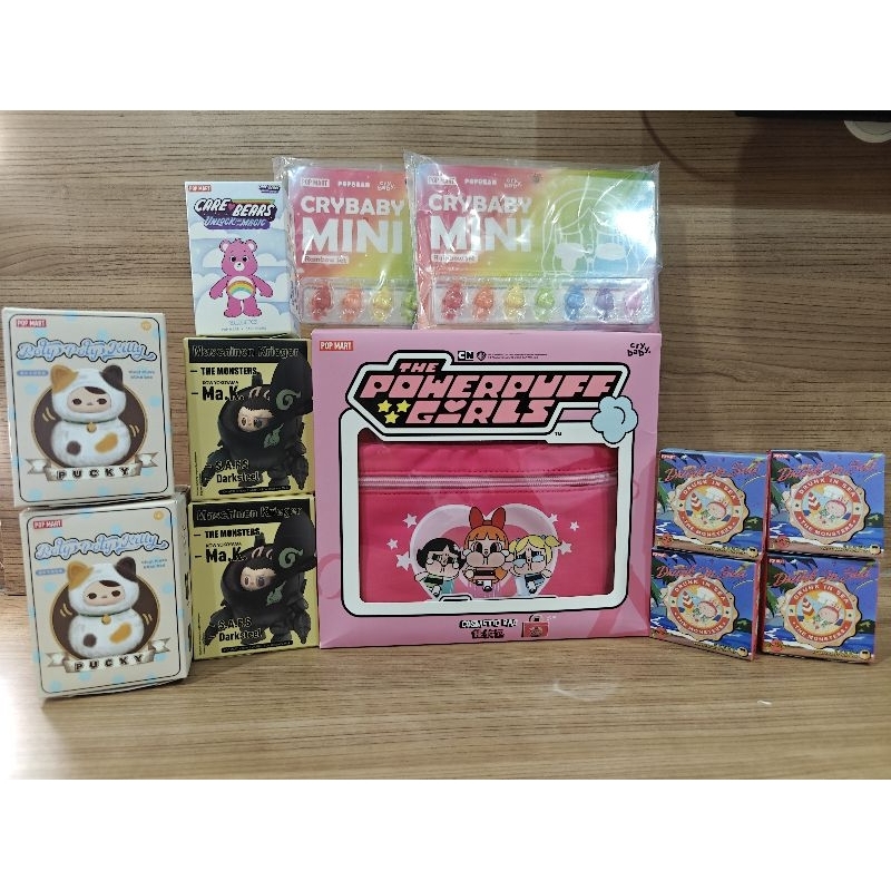 Jual ORIGINAL POPMART Selected Labubu Powerpuff girls makeup Organizer ...
