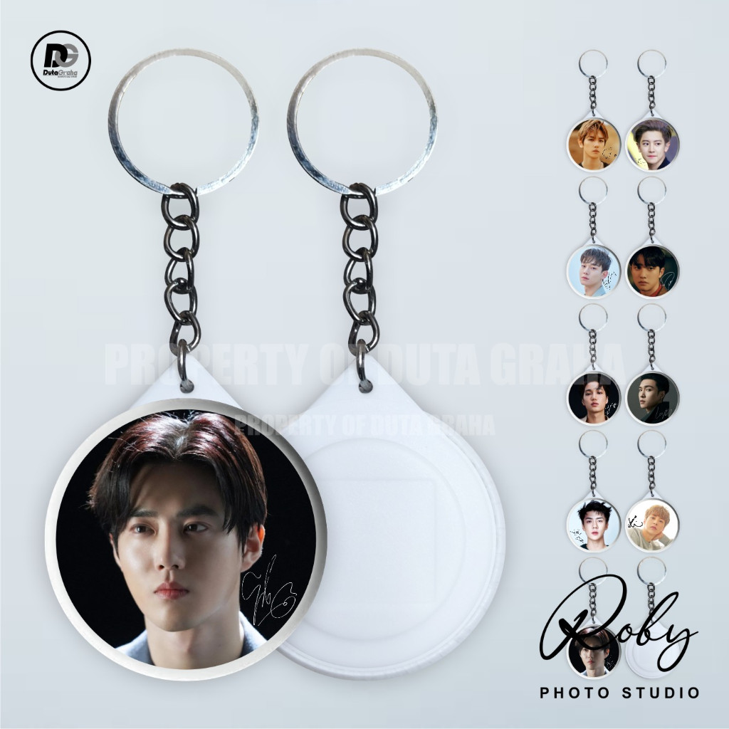 Jual [KEYRING PRESS] EXO MEMBER SIGNATURE Gantungan Kunci Keychain ...