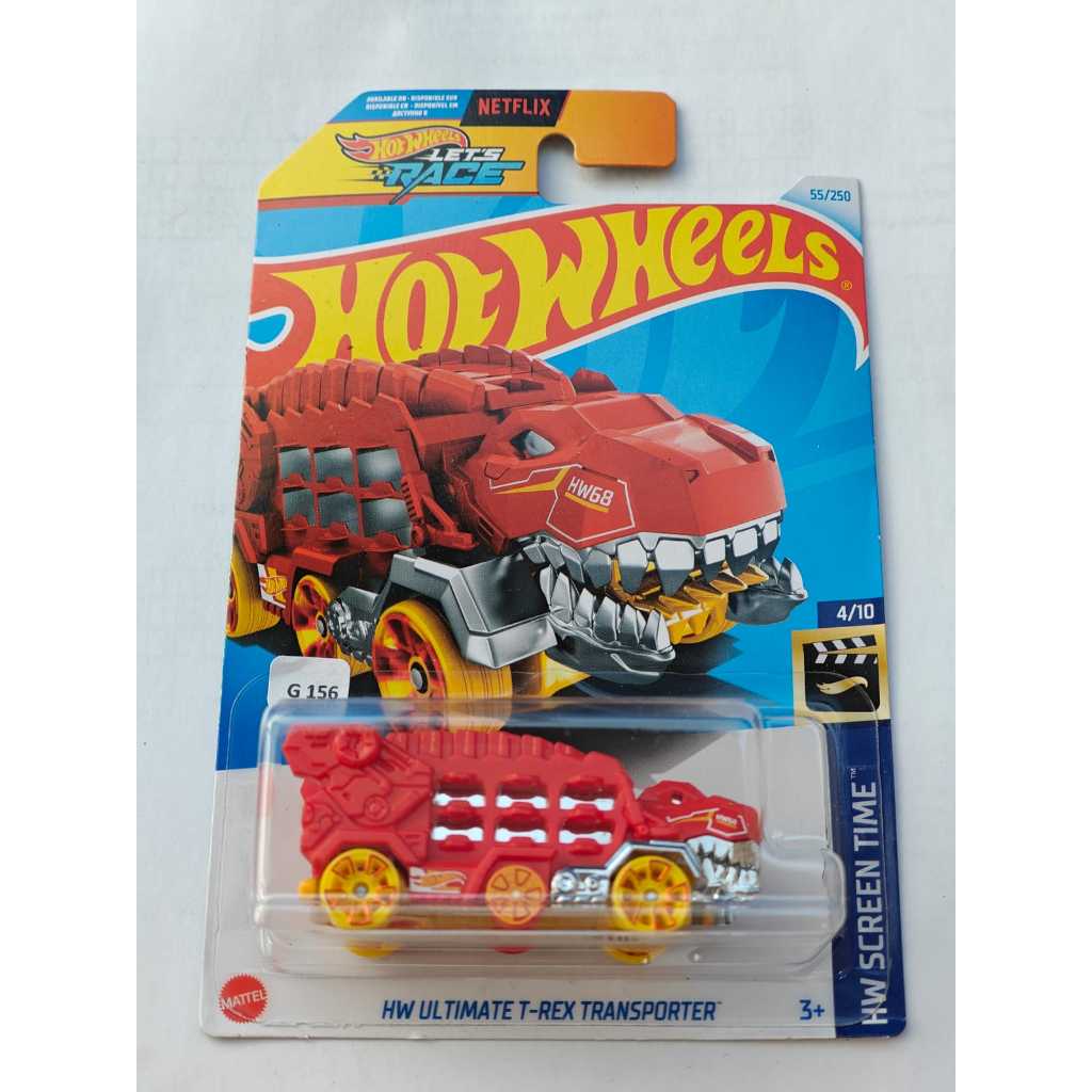 Jual Hot Wheels - HW Ultimate T-Rex Transporter Red HW Screen Time Hot ...