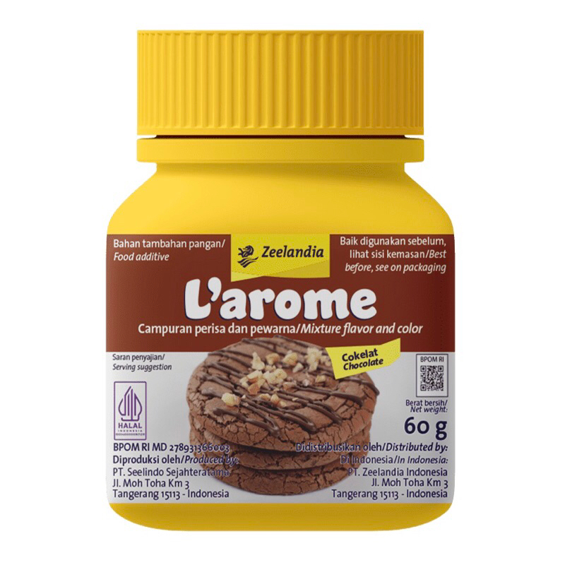 Jual Larome Perisa dan Pewarna Liquid 60 g Cokelat Pandan Stroberi ...