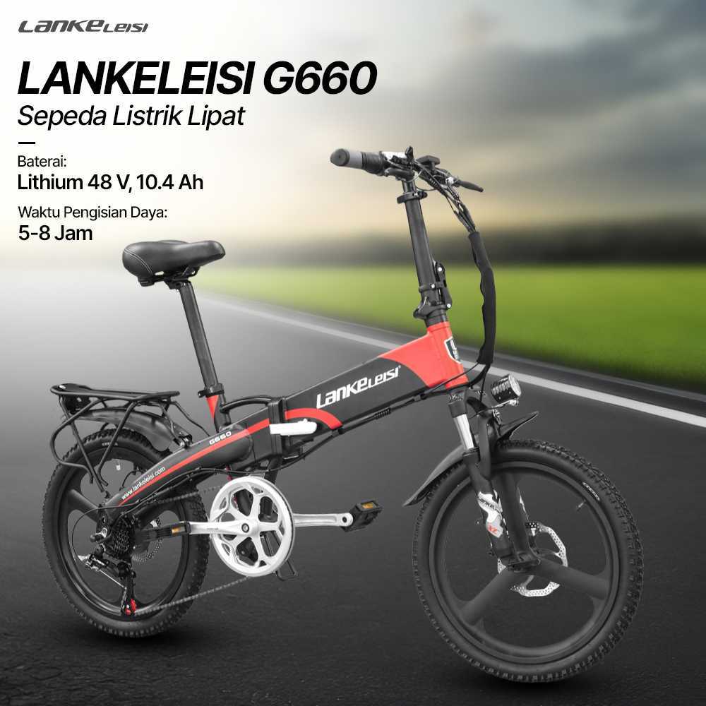 Lankeleisi Sepeda Listrik Lipat Folding Bike Luxury Edition 48V  G660