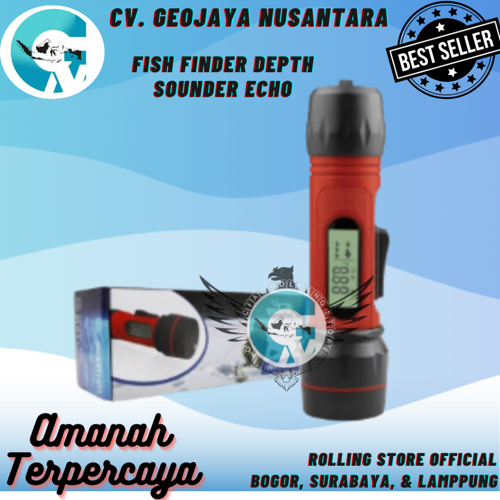 Jual fish finder depth sounder echo Sounder, Untuk Mengukur kedalaman ...