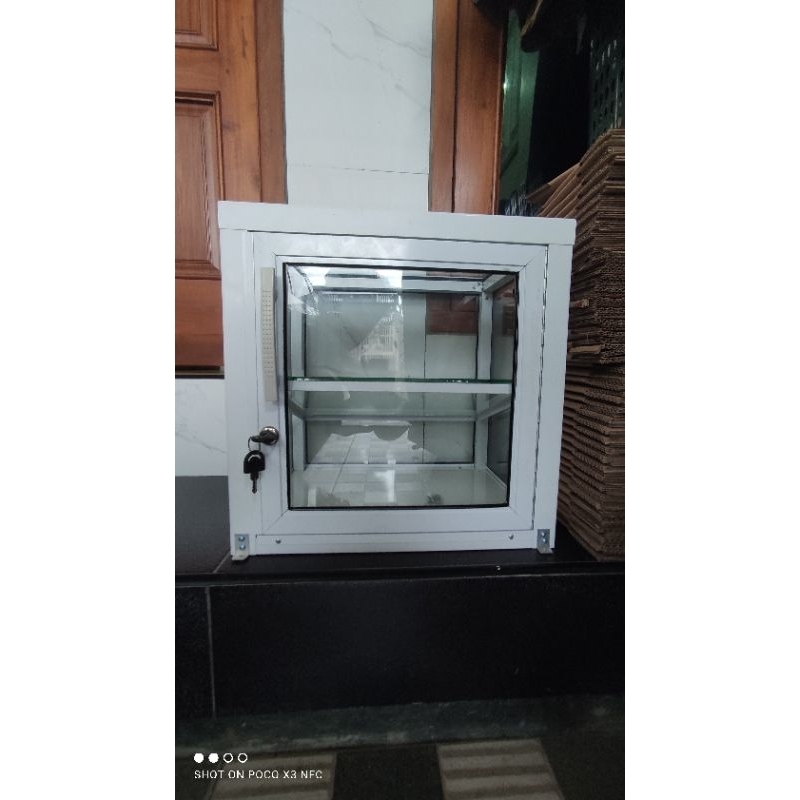 Jual Etalase almunium buat gerobak cilok tempat rak rokok kosmetik dll ...