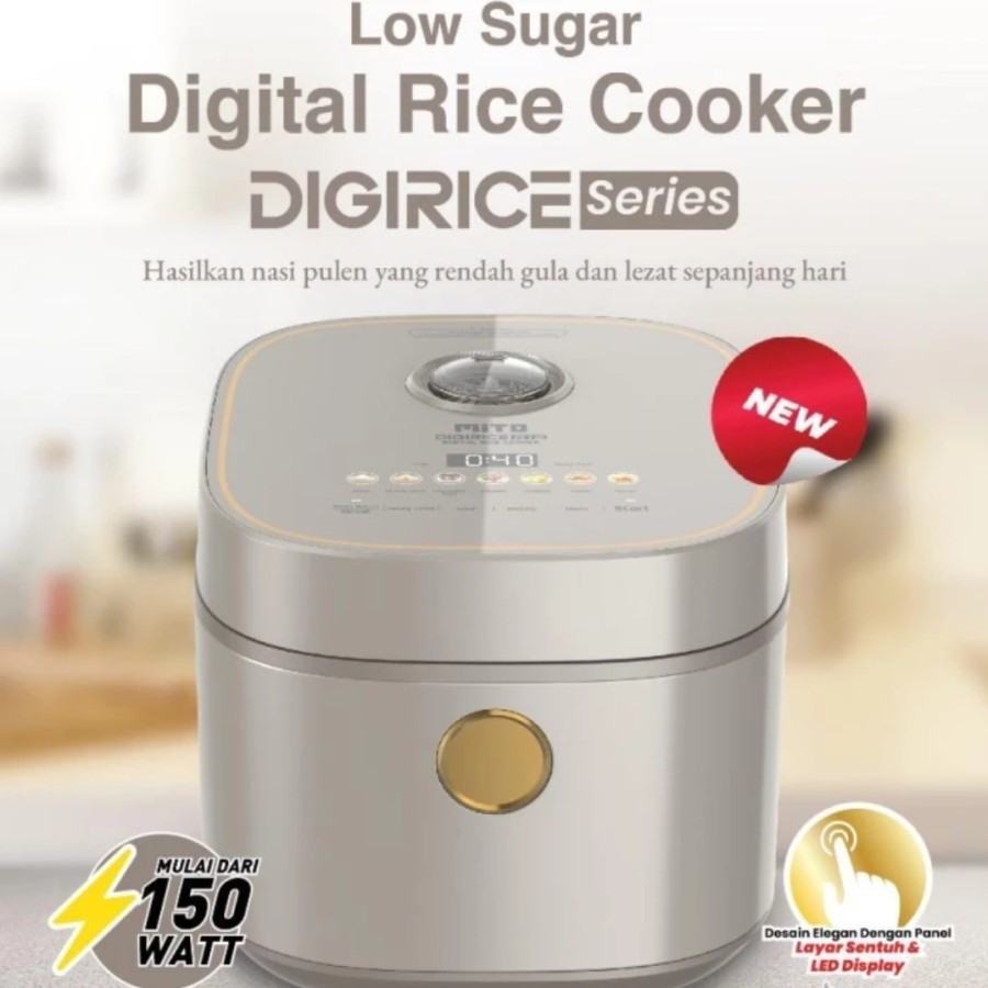 Jual MITO Digital Rice Cooker 1.8 Liter R18 - Rice Cooker Low Sugar 8 ...