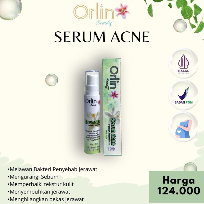 Jual ORLIN SERUM ACNE GLOWING/SERUM JERAWAT BOPENG/ORLIN BEAUTY ...
