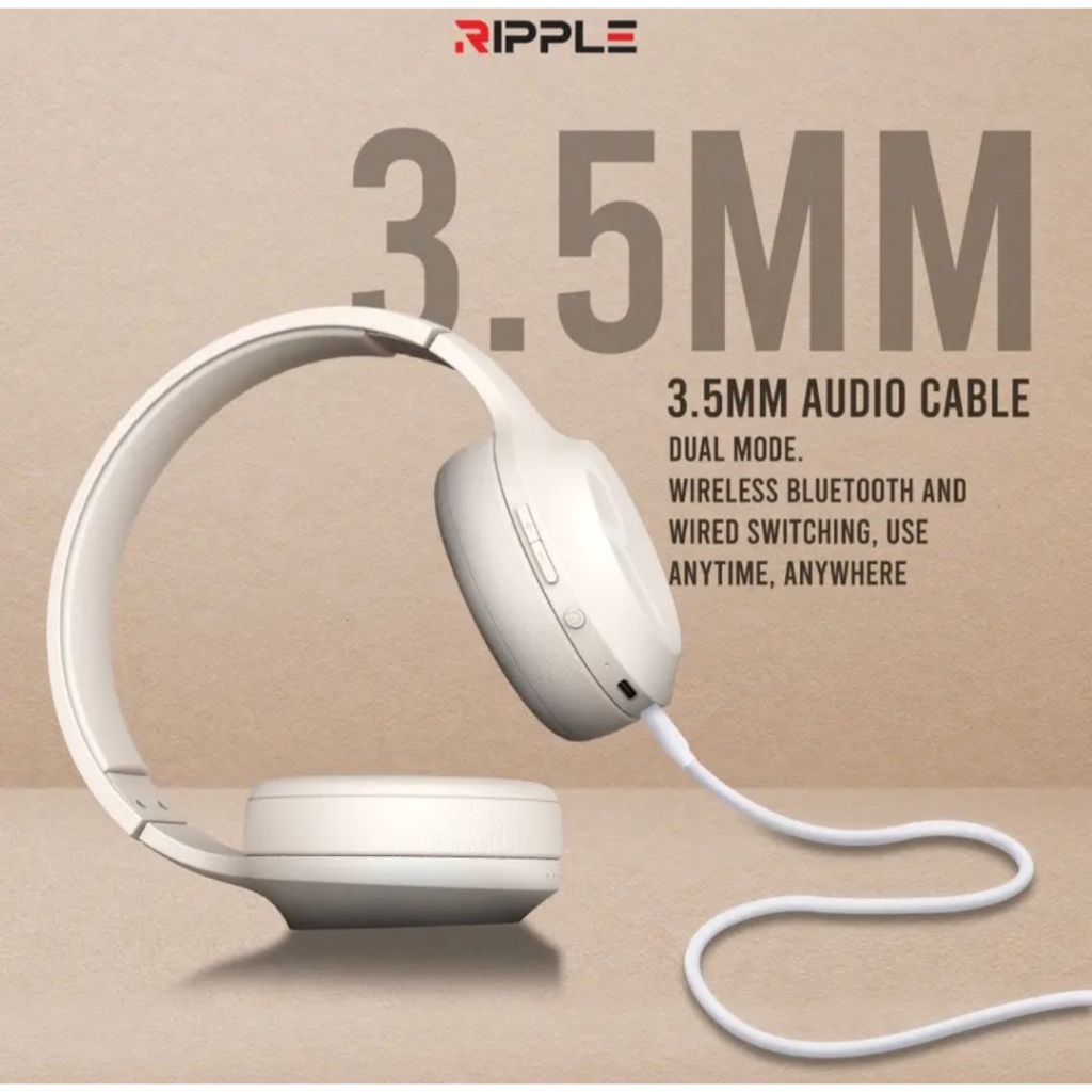 Jual Ripple Rippods Headphone Bluetooth RHB A007 Noise Reduction High ...