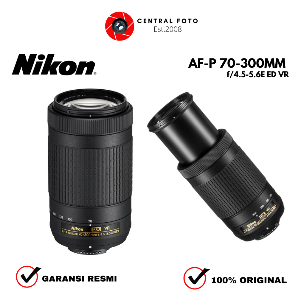 Jual Nikon AF-P DX NIKKOR 70-300mm f/4.5-6.3G ED VR | Shopee Indonesia