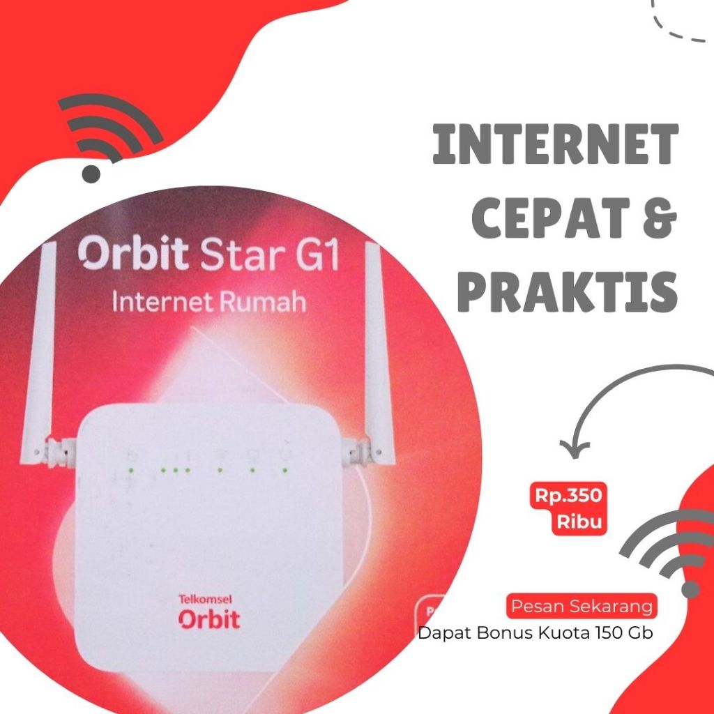 Jual Telkomsel Orbit Star G1 Home Router Modem Wifi 4G Free Kuota COD ...