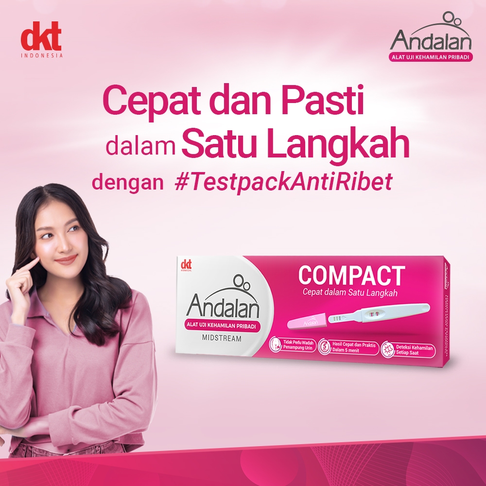 Jual Andalan Compact Midstream Pregnancy Test Pack x 3 Pack - Alat Tes ...
